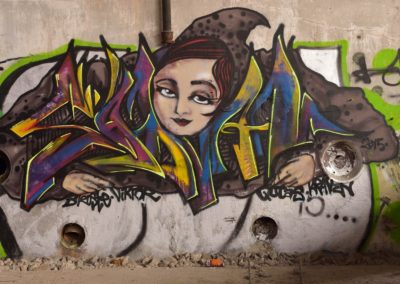 Graffiti, D-Dorf Hafen,